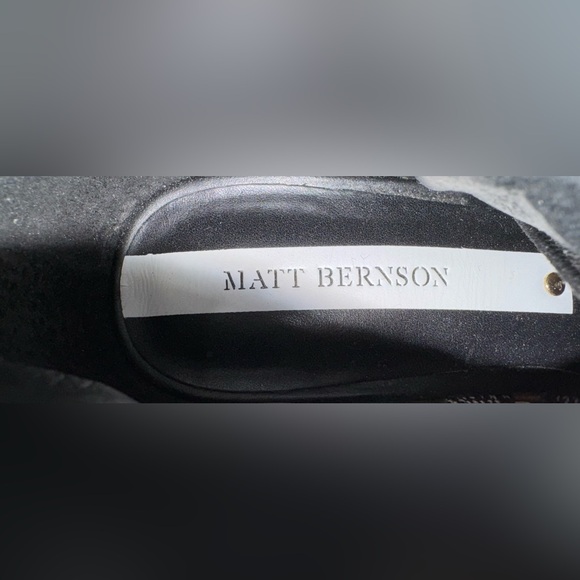 Matt Bernson Jette Black/ White Open toe Heel Bootie 8 - Picture 8 of 10